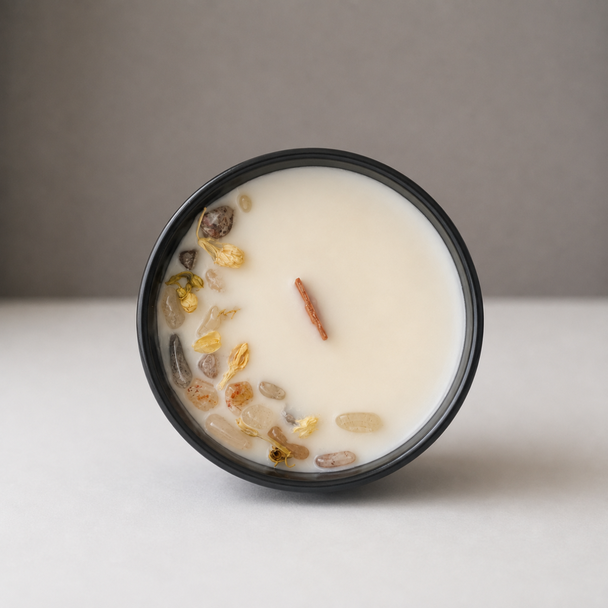 Stone Candle – Garden Quartz